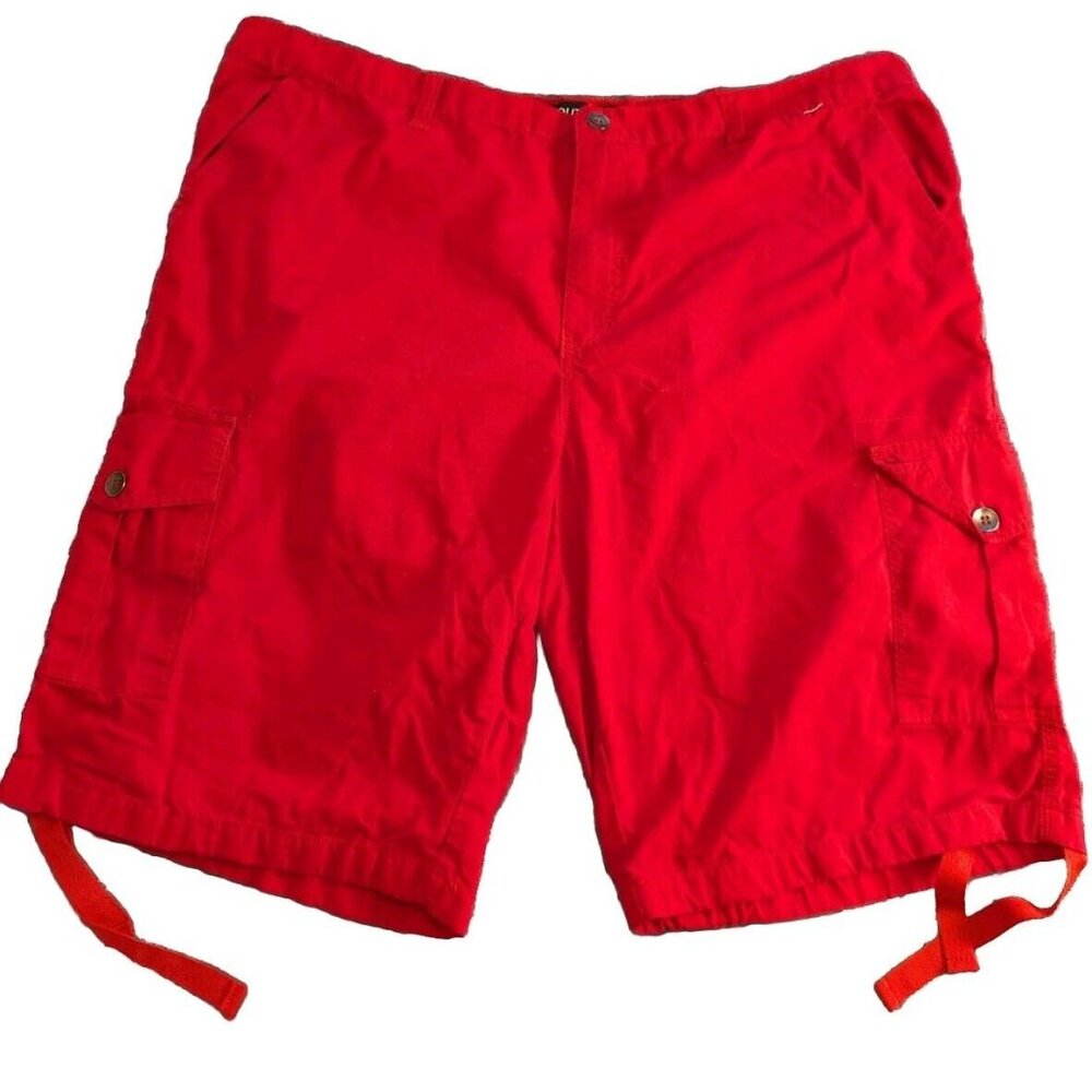 Southpole Shorts Mens Red Size 48 Baggy Y2K Rip Stop Cargo Skater Hip Hop Street